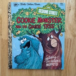 Sesame Street Cookie Monster and the Cookie Tree Little Golden Book 1981